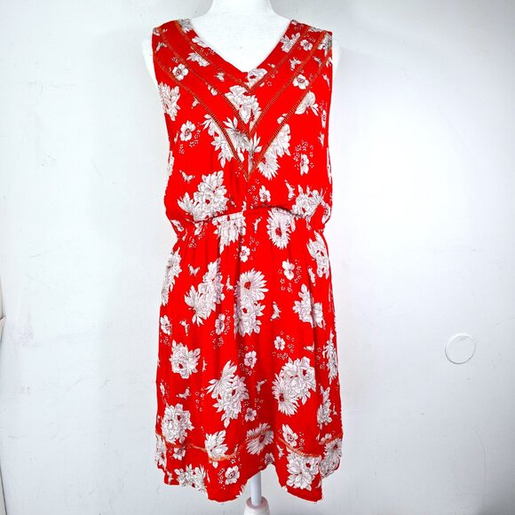 Skies are Blue Reed Floral Sleeveless Keegan Dress - Picture 1 of 8